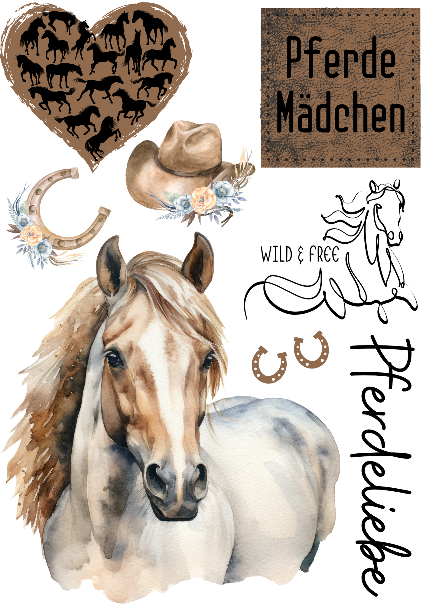 Bügelbild Bogen Pferdeliebe Fylou's Style