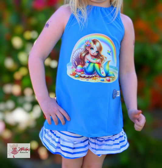 Bügelbild Regenbogen Meerjungfrau #1 Fylou's Style