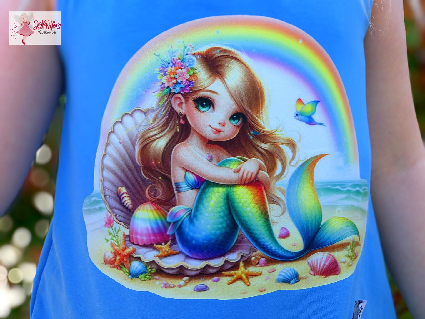 Bügelbild Regenbogen Meerjungfrau #1 Fylou's Style