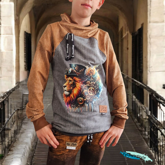 Bügelbild Steampunk Löwe #1 Fylou's Style
