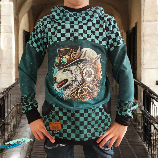 Bügelbild Steampunk Steampunk Wolf #3 Fylou's Style