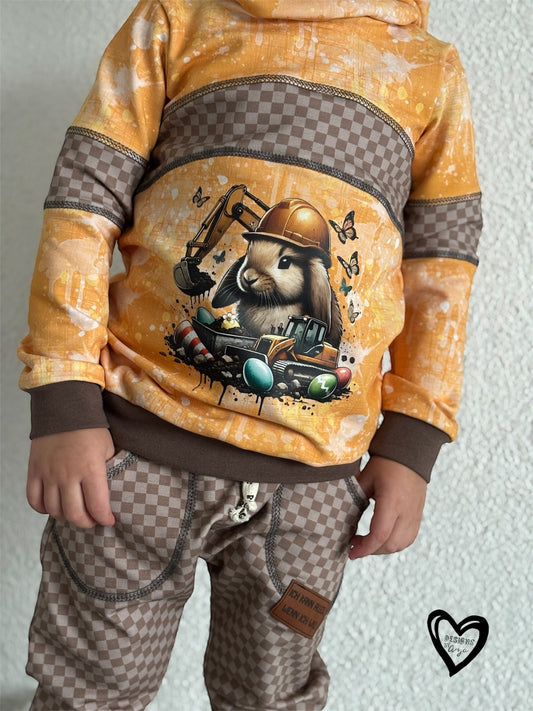 Bügelbild Bagger Hase #1 Fylou's Style