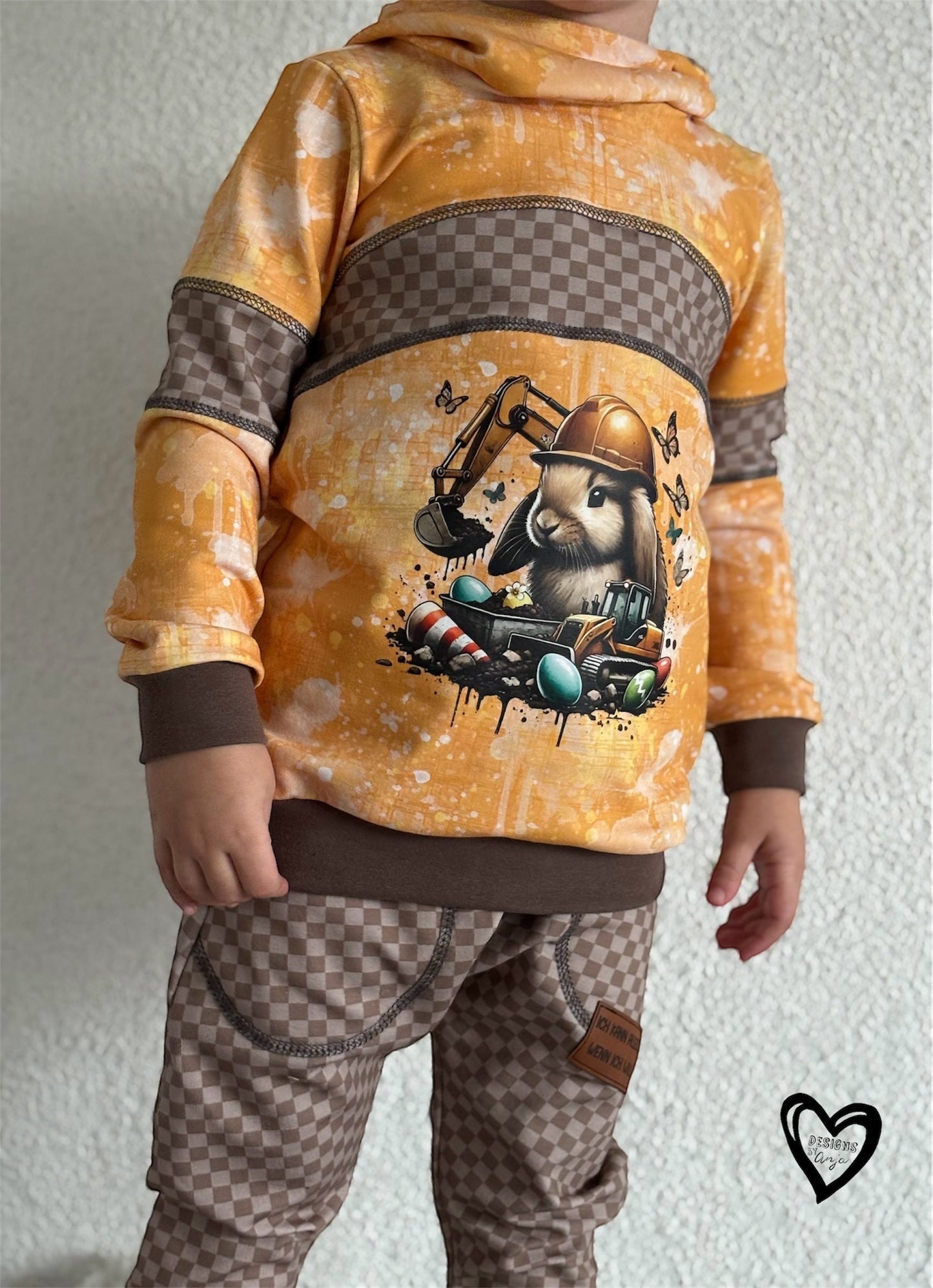 Bügelbild Bagger Hase #1 Fylou's Style