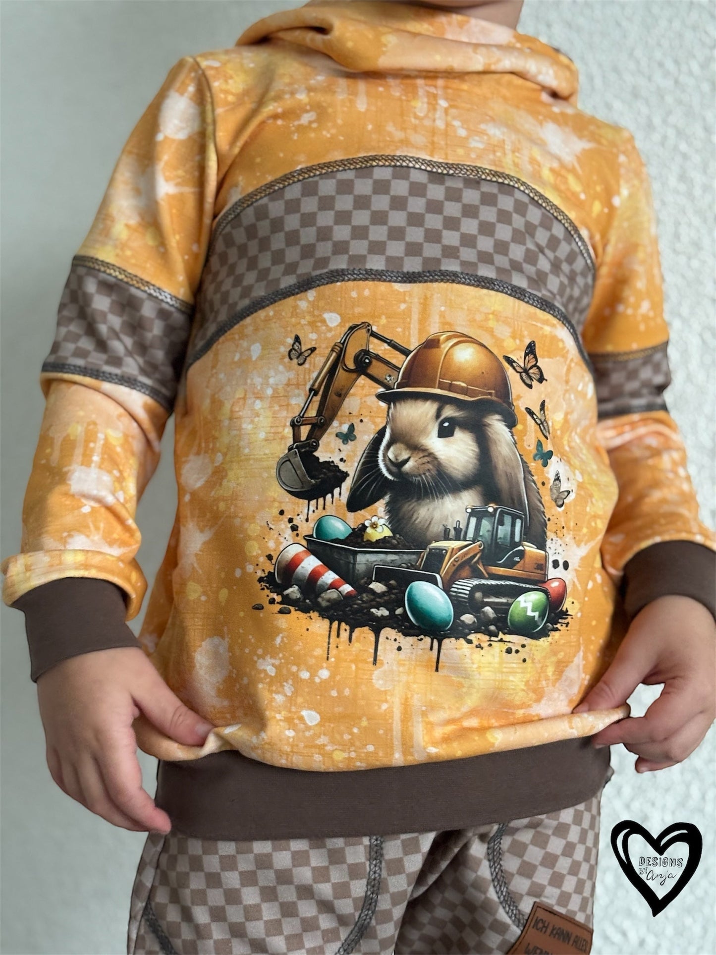 Bügelbild Bagger Hase #1 Fylou's Style