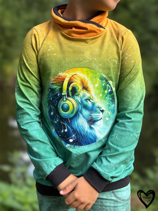 Bügelbild Colorful Musik Löwe #3 Fylou's Style