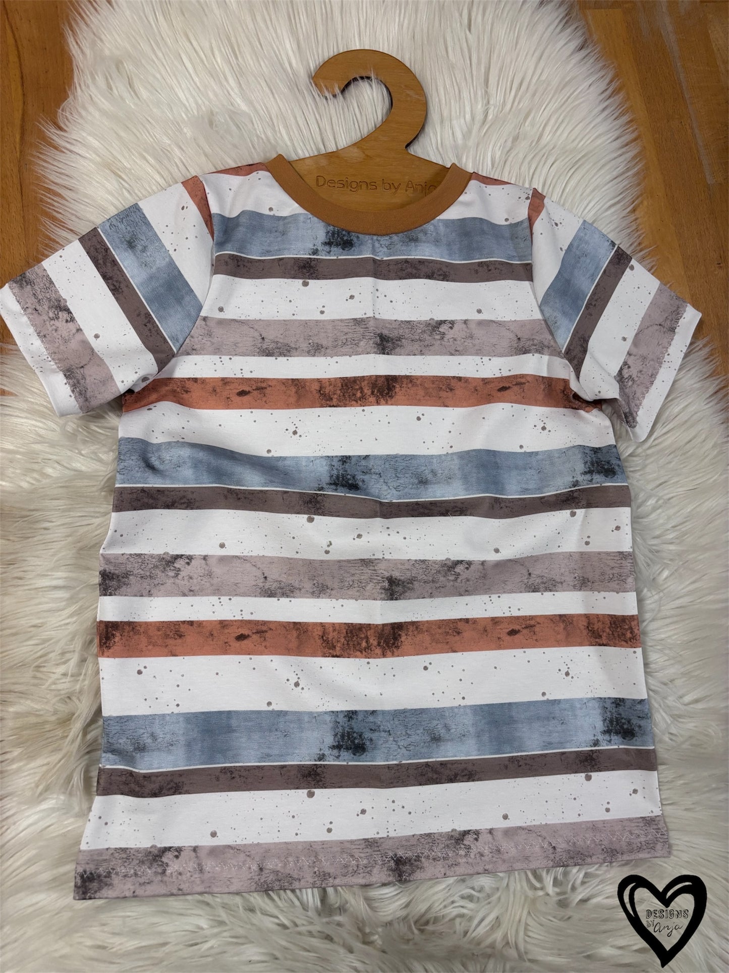 Ripp-Jersey Kombi Streifen Eule