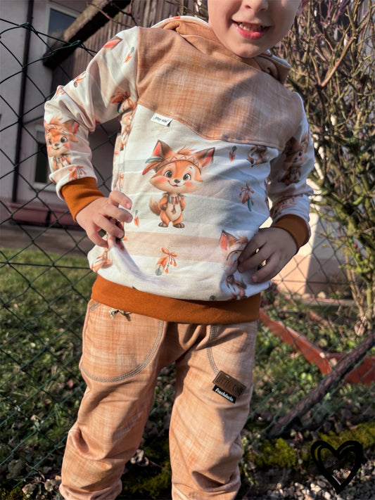 Kinderstoff Indianer Fuchs