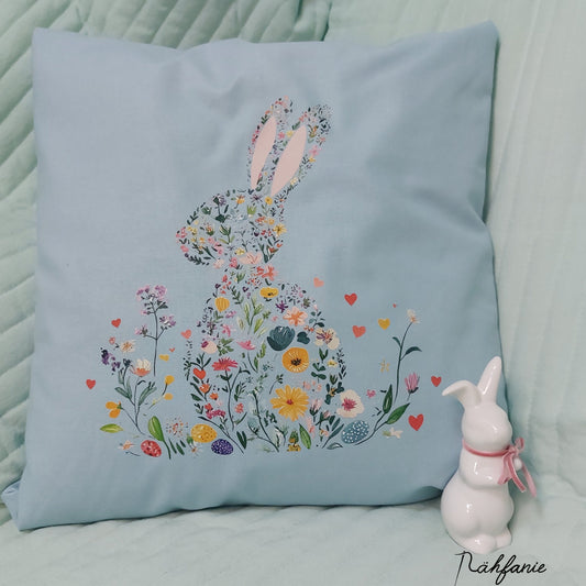 Bügelbild OsterHase Blumen Silhouette #4 Fylou's Style