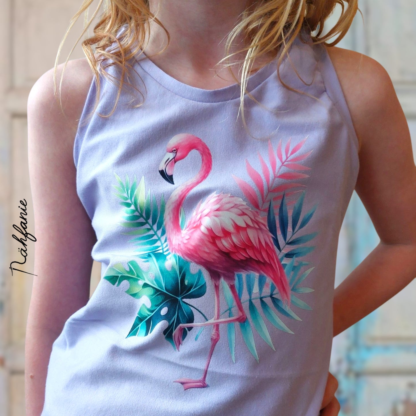 Bügelbild Watercolor Pink Sommer #03