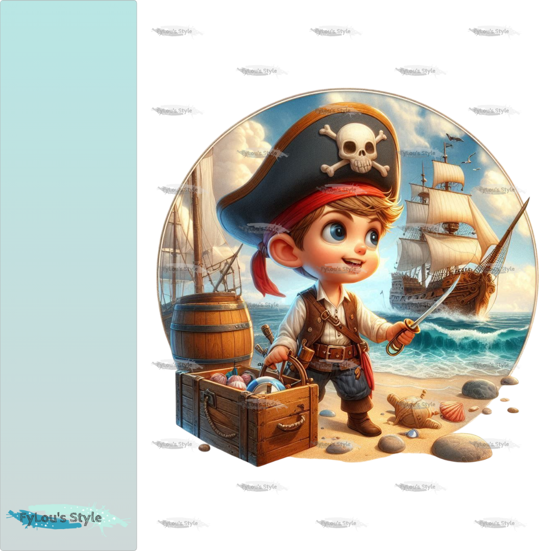 Bügelbild Piratenjunge #1 - Fylou's Style