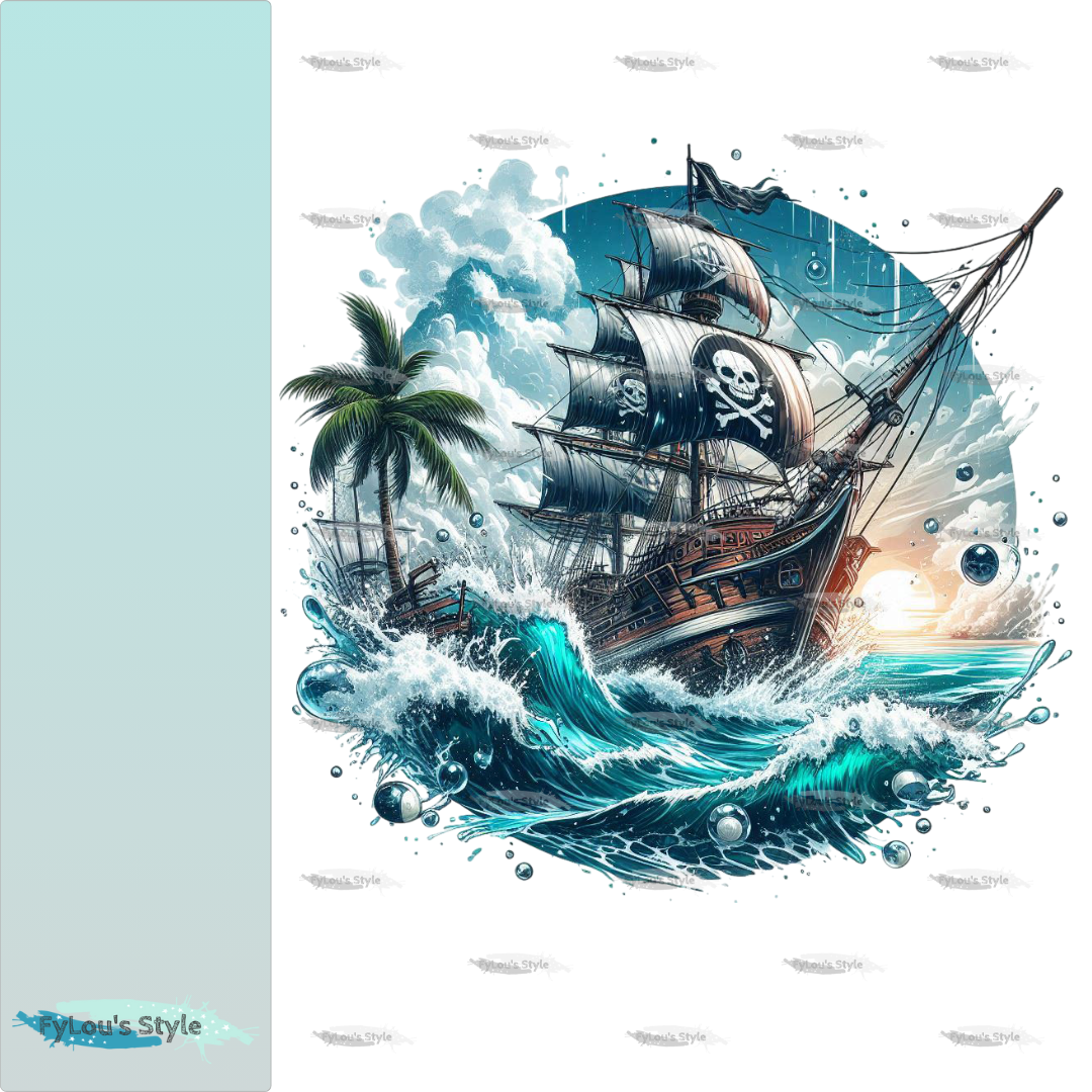 Bügelbild Piratenschiff #1 Fylou's Style