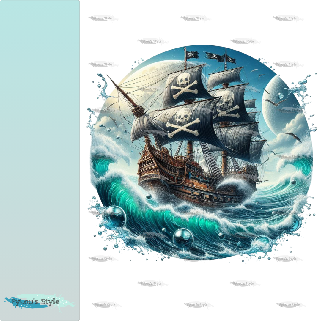 Bügelbild Piratenschiff #6 Fylou's Style