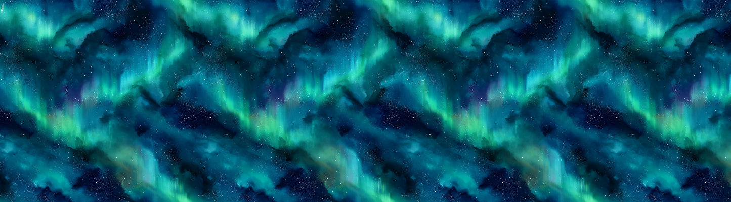 Polarzauber Türkis Blau Wintermuster Detailansicht