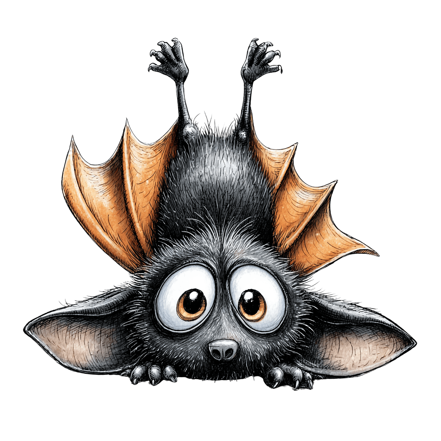 Bügelbild Quirky Fledermaus #1