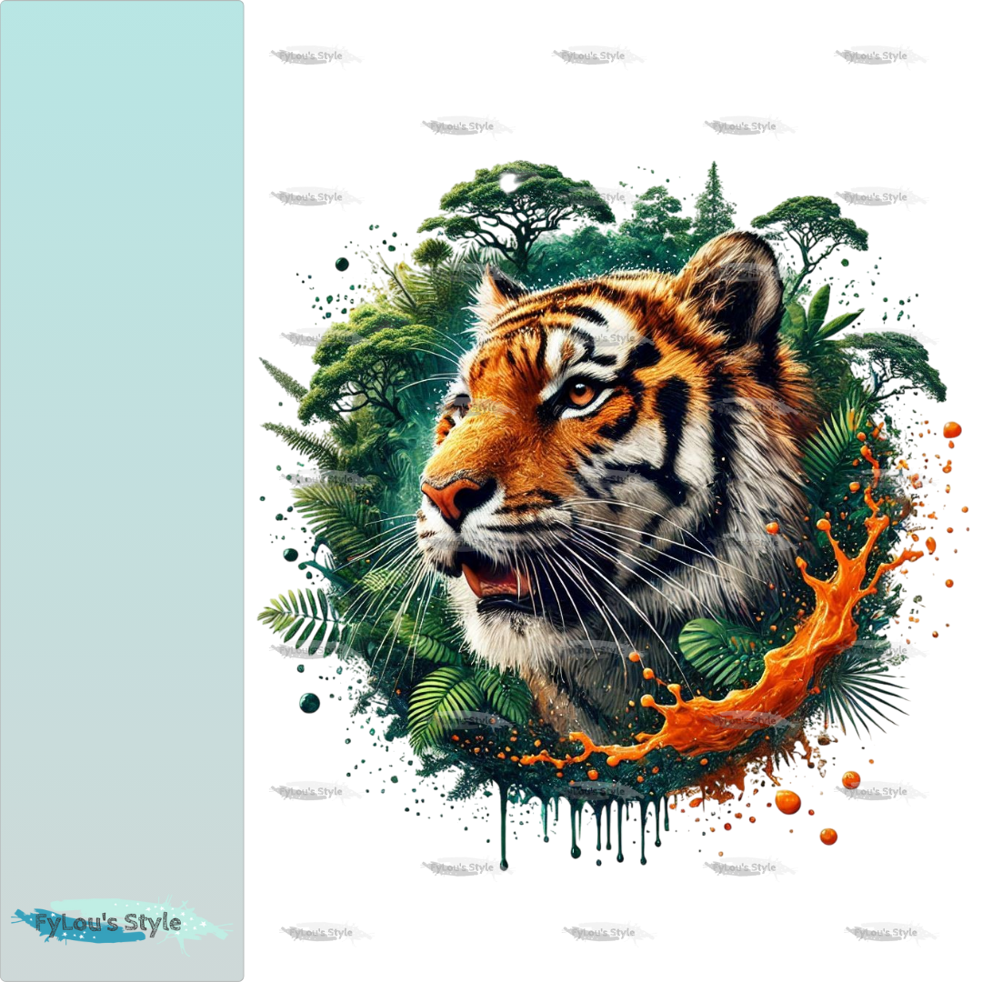 Bügelbild Regenwald Tiger #3 Fylou's Style