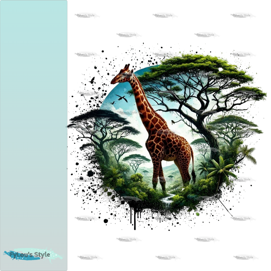Bügelbild Savanne Giraffe #2 Fylou's Style