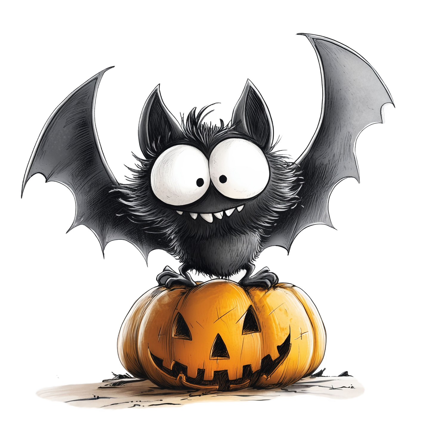 Bügelbild Schrullige Fledermaus #4