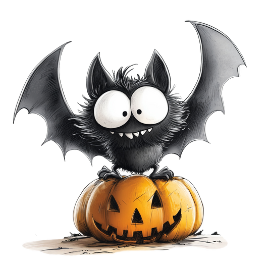 Bügelbild Schrullige  Fledermaus #4