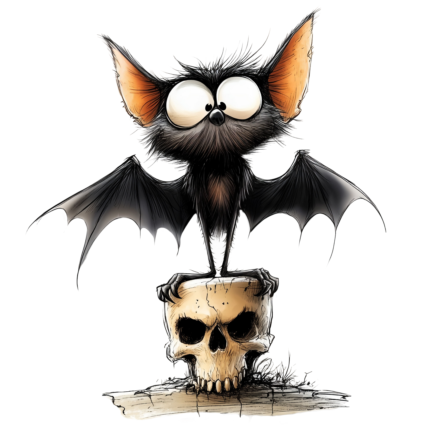 Bügelbild Schrullige Fledermaus #6