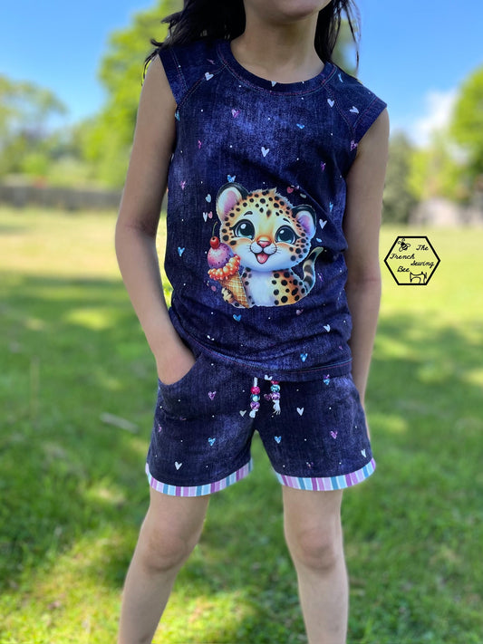 Bügelbild Leopard isst Eis Fylou's Style