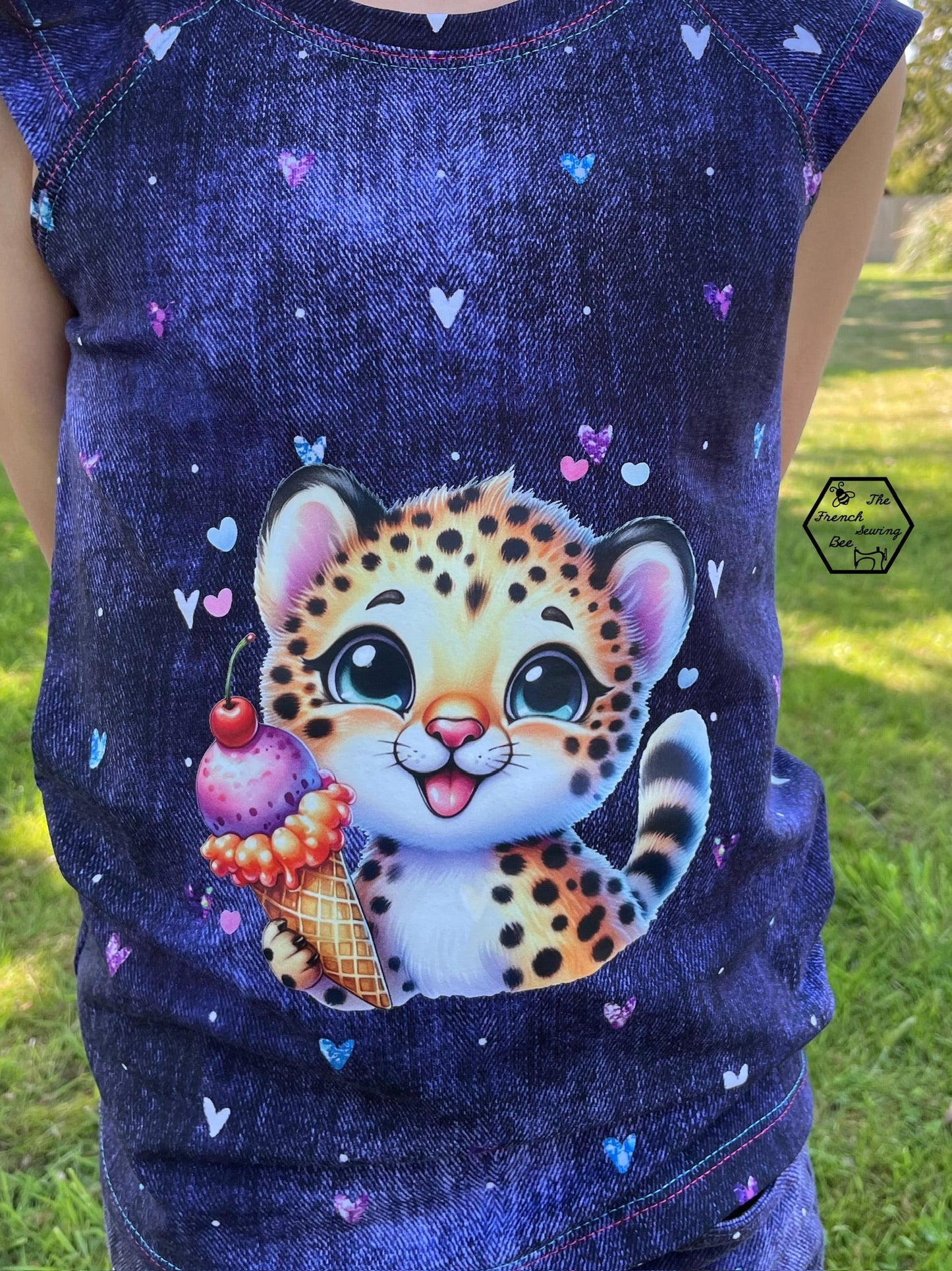 Bügelbild Leopard isst Eis Fylou's Style