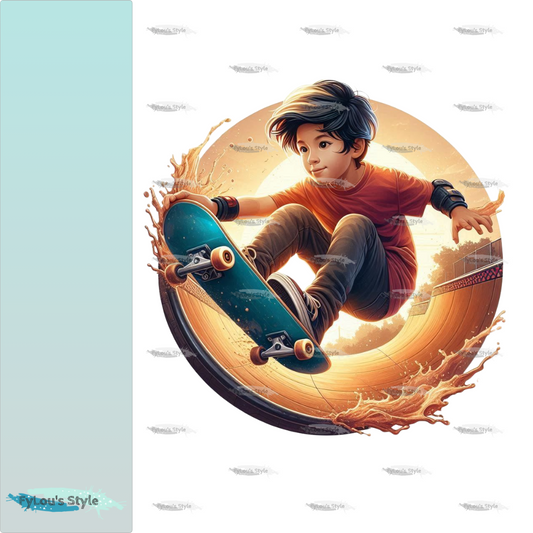 Bügelbild Skater #1 Fylou's Style