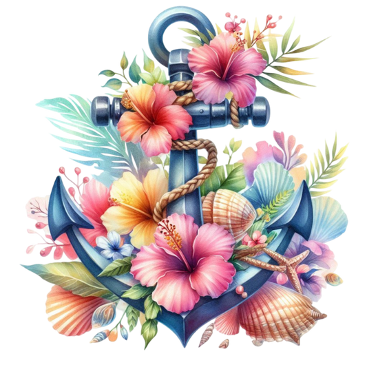 Bügelbild Sommer Anker #9 Fylou's Style