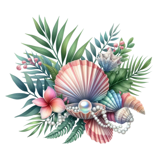 Bügelbild Sommer Muschel #15 Fylou's Style
