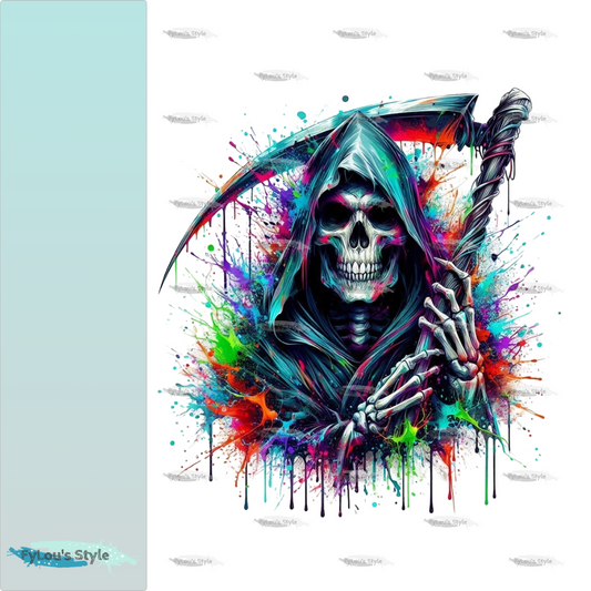 Bügelbild Splash Corlorful Sensenman #2