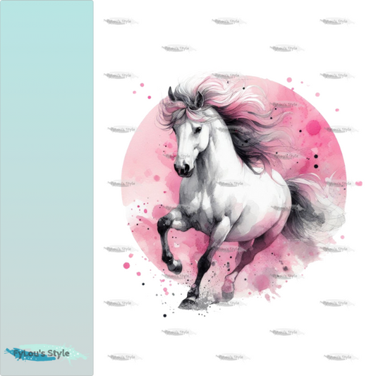 Bügelbild Splash Pferd Pink Fylou's Style