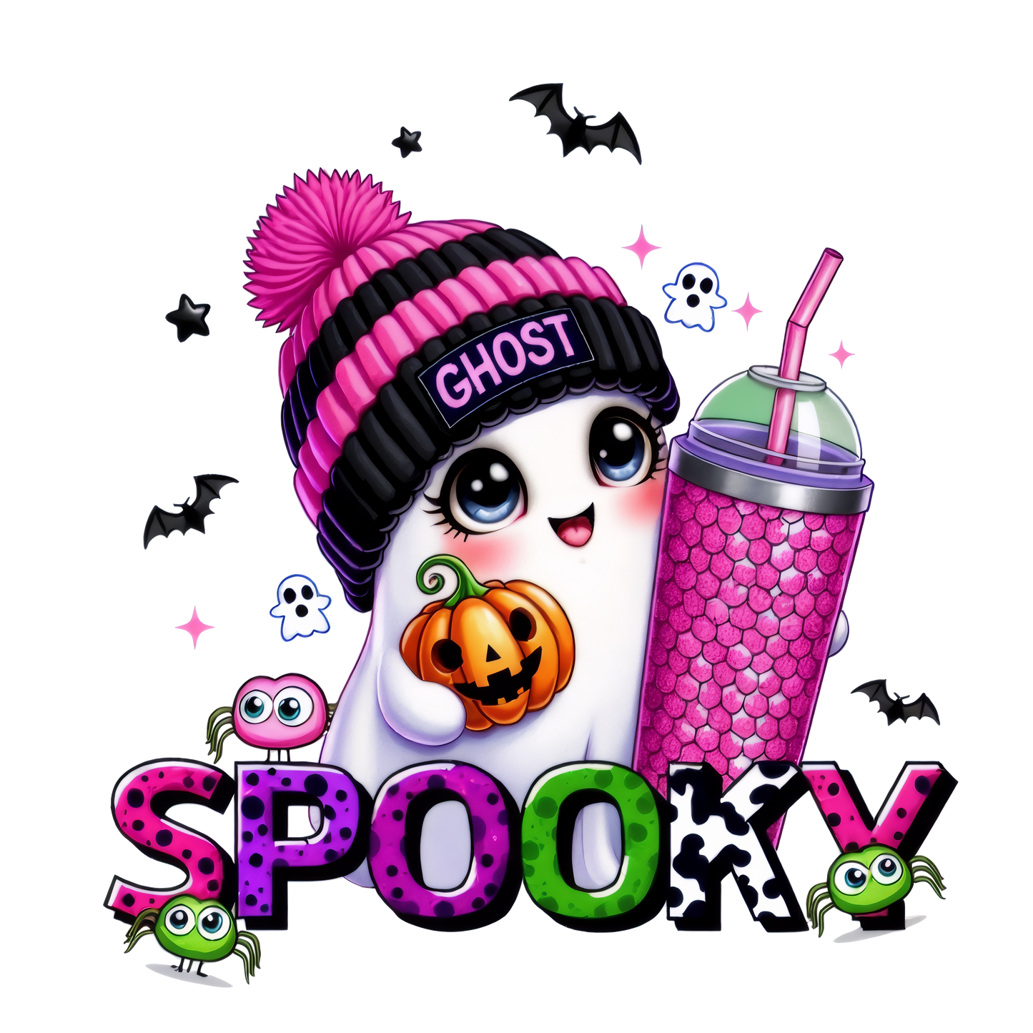 Bügelbild Spooky Boo Ghost Girl #1