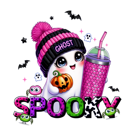 Bügelbild Spooky Boo Ghost Girl #1