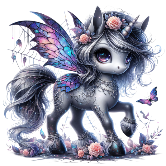 Bügelbild Spooky Einhorn #10