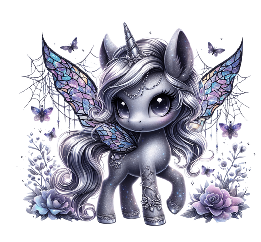 Bügelbild Spooky Einhorn #2