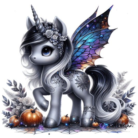 Bügelbild Spooky Einhorn #3