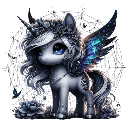 Bügelbild Spooky Einhorn #6