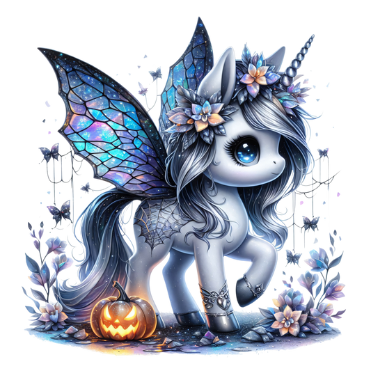 Bügelbild Spooky Einhorn #7