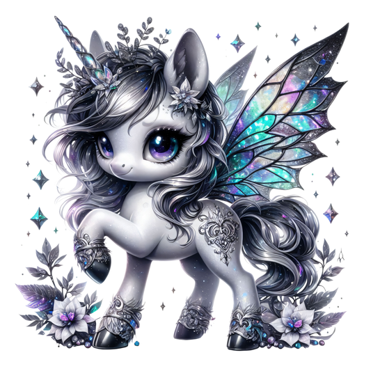 Bügelbild Spooky Einhorn #9