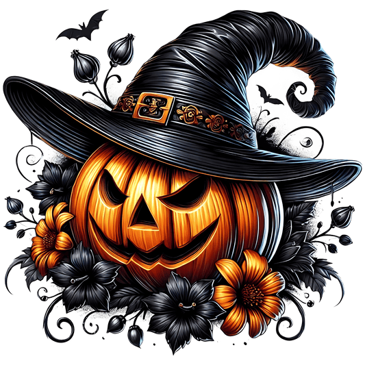 Bügelbild Spooky Kürbis #2