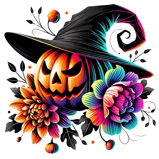 Bügelbild Spooky Kürbis #3