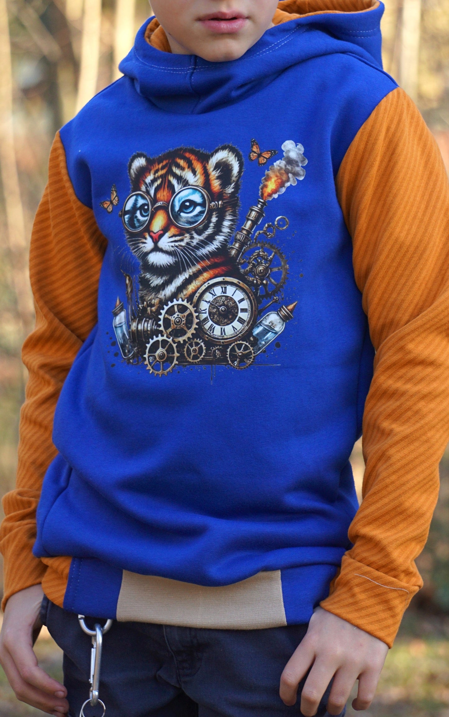 Bügelbild kleiner Steampunk Tiger #2 Fylou's Style