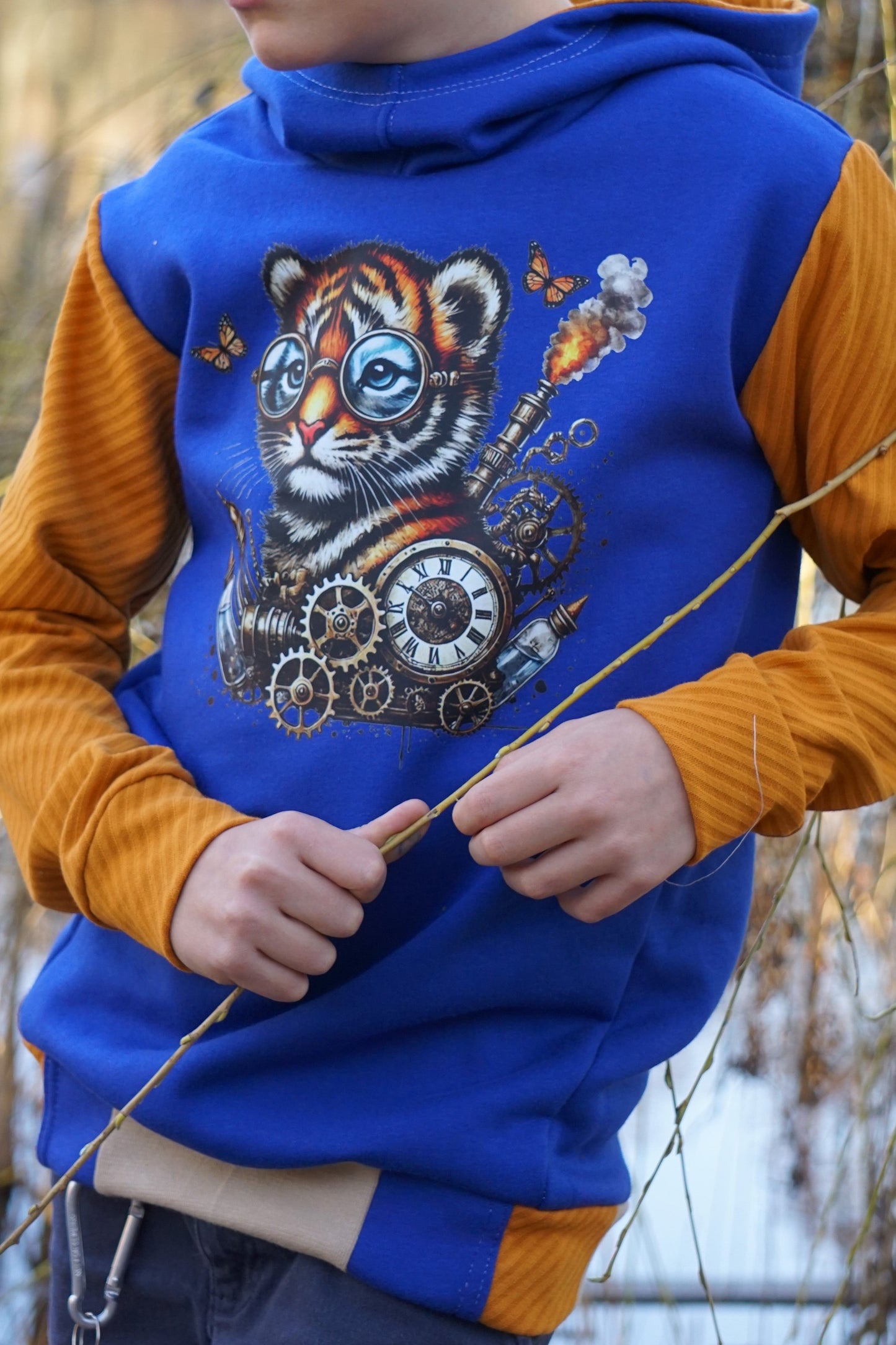 Bügelbild kleiner Steampunk Tiger #2 Fylou's Style
