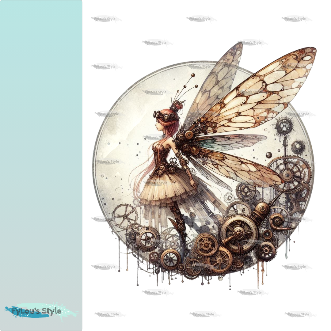 Bügelbild Steampunk Fee #1 Fylou's Style