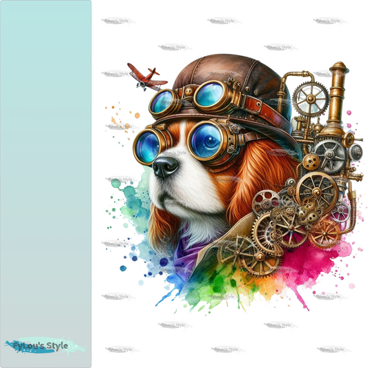 Bügelbild Steampunk Hund #13 Fylou's Style