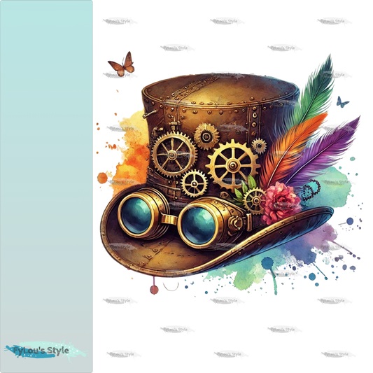 Bügelbild Steampunk Hut #1 Fylou's Style