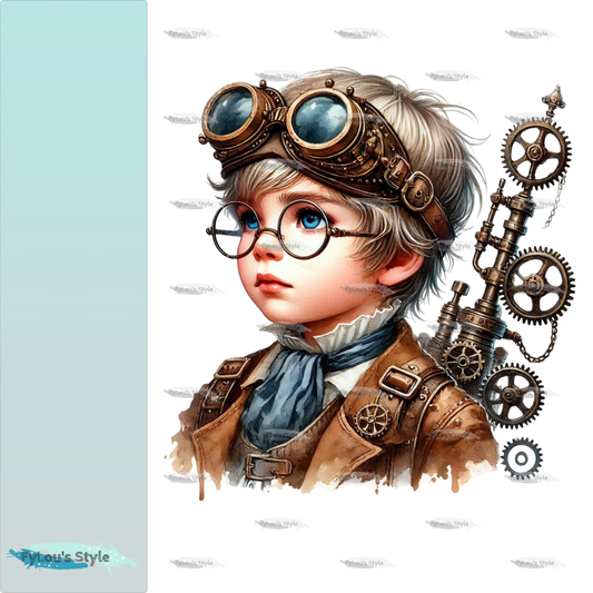 Bügelbild Steampunk Junge #2 Fylou's Style