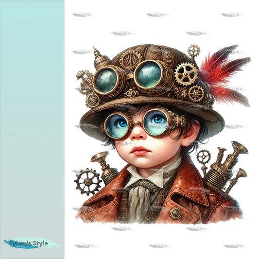 Bügelbild Steampunk Junge #3 Fylou's Style