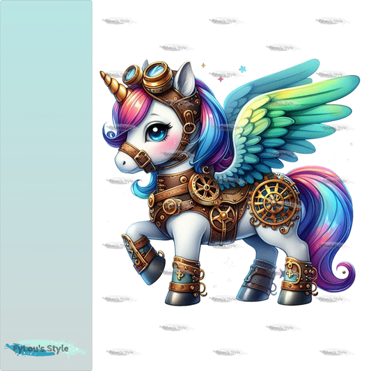 Bügelbild Steampunk Pegasus #1 Fylou's Style