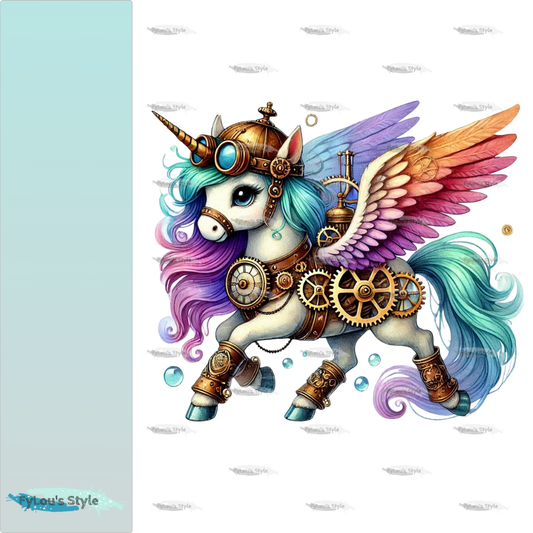 Bügelbild Steampunk Pegasus #2 Fylou's Style