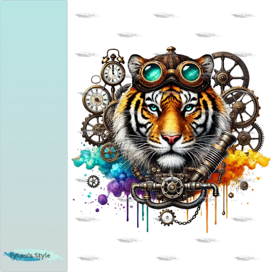 Bügelbild Steampunk Tiger #1 Fylou's Style